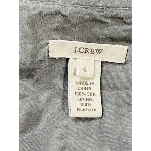 J. Crew Size 6  Silk Taffeta Blakely Dress Lined Old Money Quiet Luxury - Picture 10 of 11